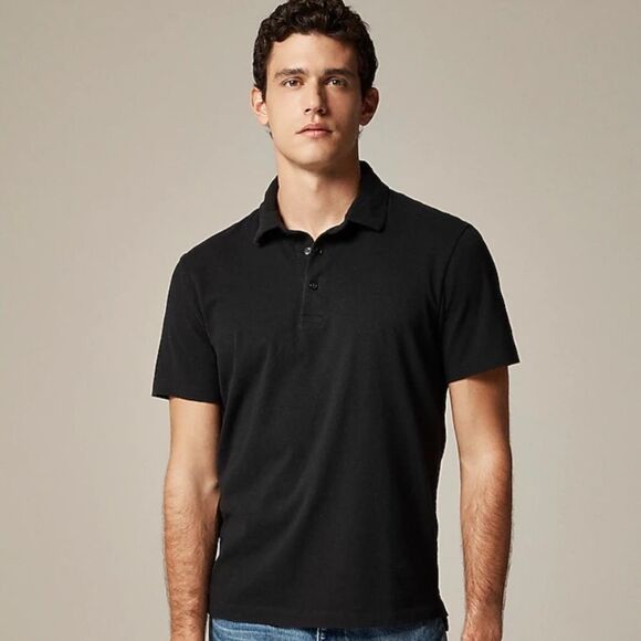 J Crew Shirt XXLT Polo Black - Picture 7 of 7